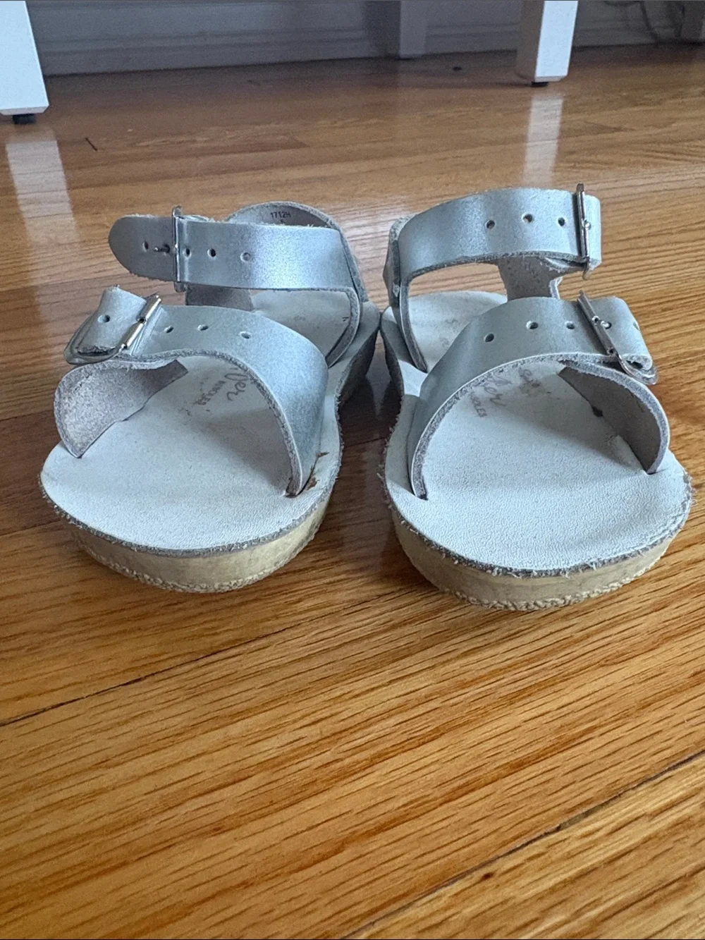 Silver Toddler Buckle Sandals - Comfortable Kids Sandals